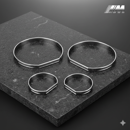Set de Embellecedores Cromados para el Cuadro Instrumental BMW E46 – Toque Premium