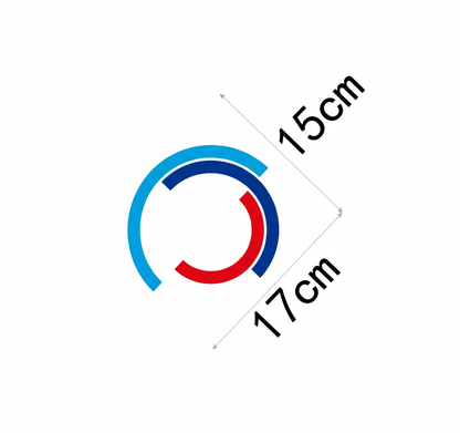 BMW Decorative Vinyl 50th Anniversary - Aprimore seu emblema com estilo /// m