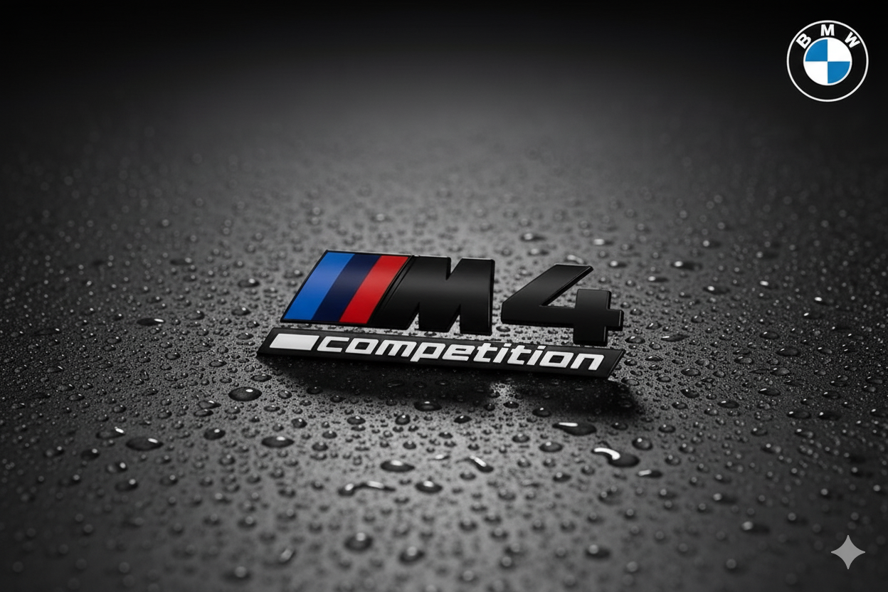 Emblema Trasero ///M competition (M1, M2, M3, M4, M5, M6 y M7) en Negro – Compatible con BMW