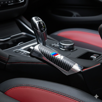 Cobertura da alavanca do travão de mão BMW ///M – efeito carbono, adesiva e desportiva