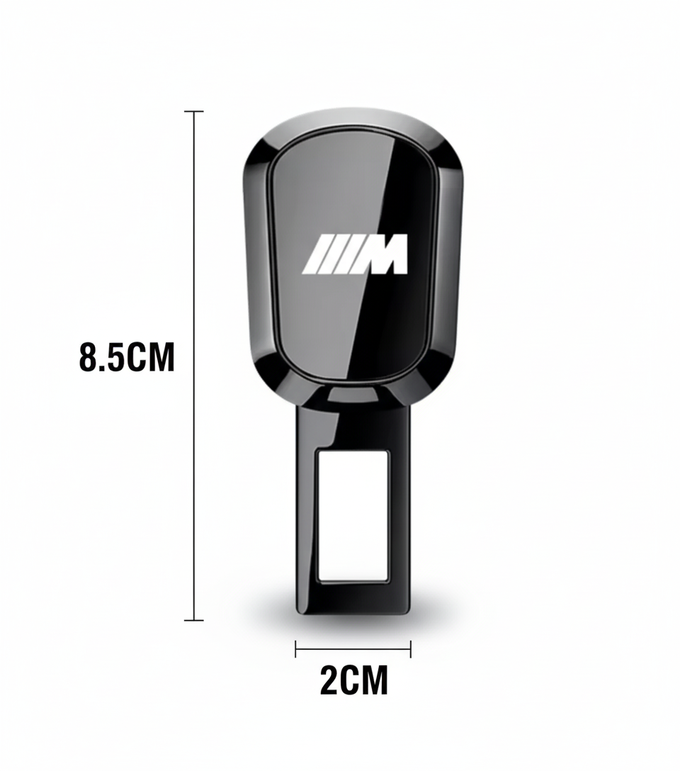 Bloqueador/Extensor de Cinturón de Seguridad con Logo ///M – Estilo Deportivo y Comodidad Extra