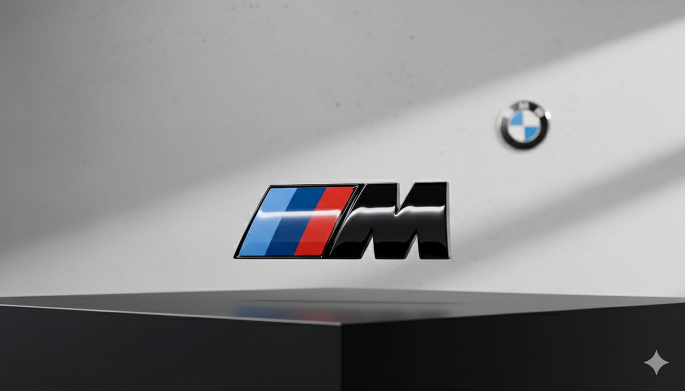 Emblème du logo noir // m Mate Black / Brillo pour le coffre arrière ou les nageoires latérales BMW