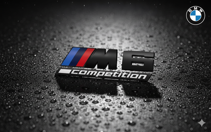 Emblema Trasero ///M competition (M1, M2, M3, M4, M5, M6 y M7) en Negro – Compatible con BMW