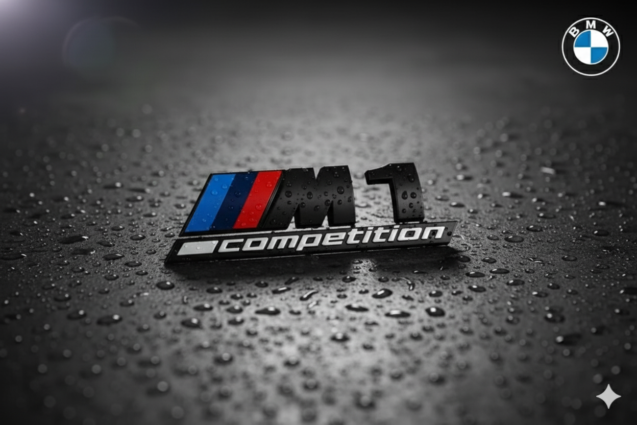 Emblema Trasero ///M competition (M1, M2, M3, M4, M5, M6 y M7) en Negro – Compatible con BMW