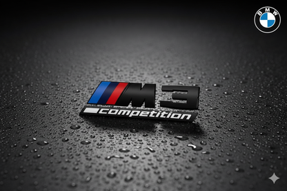 Emblema Trasero ///M competition (M1, M2, M3, M4, M5, M6 y M7) en Negro – Compatible con BMW