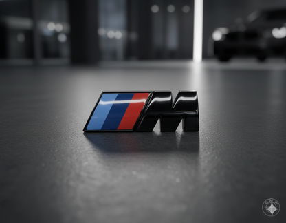 BMW Black Logo M Emblem für Heckstamm. Original BMW