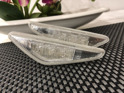 Intermitentes laterales transparentes LED CANBUS para BMW e46 coupe 2003-2006 - Recambios y Accesorios BMW