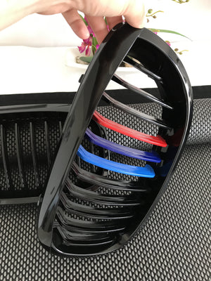 Glänzende schwarze M-Gürteltaschen für BMW E46 Coupé Restyling 2003–2006