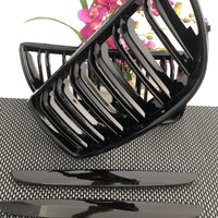 Trouilles noirs brillants / grilles avec ligne de type double M4 pour BMW E90 et E91 de 2005 à 2008