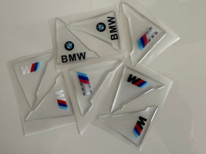 Protector canto esquinas puerta silicona transparente con pegatina ///M y BMW para BMW