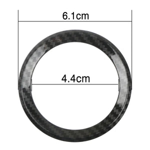Anel decorativo de carbono para logotipo do volante BMW - Série M Power Performance
