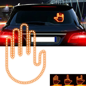Lumière LED de télécommande extérieure Bmw : main avec des signaux amusants