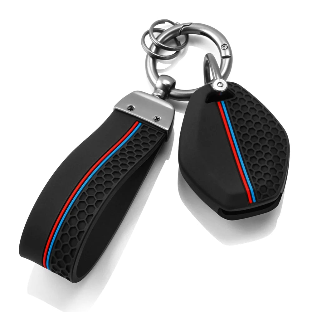 Funda de silicona ///M para llave BMW — Compatible con modelos clásicos (E46, E39, E38, E60, E61, E63, E64, X5 E53, X3, Z3, Z4, M5…)