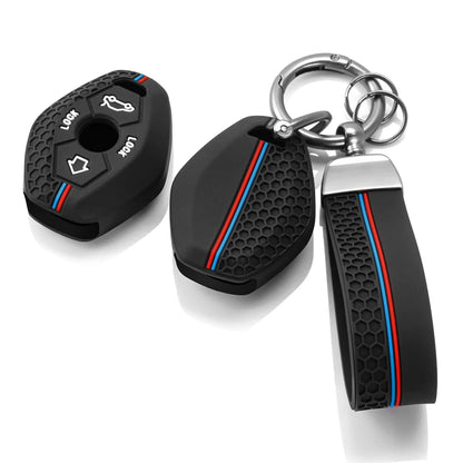 Funda de silicona ///M para llave BMW — Compatible con modelos clásicos (E46, E39, E38, E60, E61, E63, E64, X5 E53, X3, Z3, Z4, M5…)