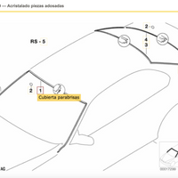 Joint de vitre avant droit OEM 51318159784 pour BMW Série 5 E39 (520d, 520i, 523i... et plus). Véritable BMW.
