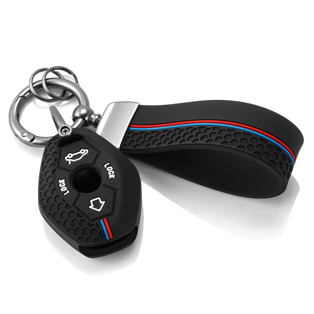 Funda de silicona ///M para llave BMW — Compatible con modelos clásicos (E46, E39, E38, E60, E61, E63, E64, X5 E53, X3, Z3, Z4, M5…)