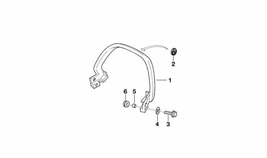 Tornillo cilíndrico OEM 07119900612 para motos BMW K1200 GT, K1200 RS, R1100 R, R850 R... y más. Original BMW Motorrad.