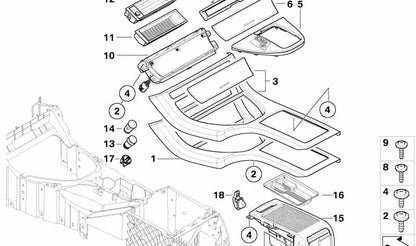 OEM 51169111091 clamping pieces for BMW X5 E53 (1998–2006). Original BMW.