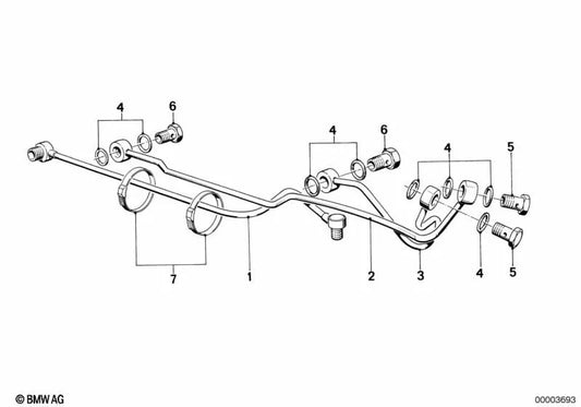 Tubo BMW 3 E21 (OEM 32131123741). BMW original
