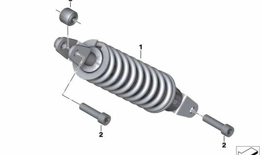 Soporte de goma trasero OEM 33548543334 para motos BMW C evolution (K17) 04/2013-07/2020. Original BMW Motorrad.