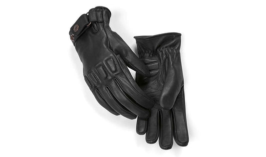 Guantes BoxerTorque talla L negros OEM 76211541057 para motos BMW Heritage R nineT, R18, R1200C… y más. Original BMW Motorrad.