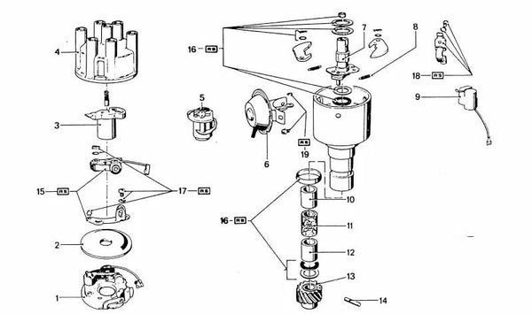 Regulador de vacío para BMW E12 (OEM 12111353118). Original BMW