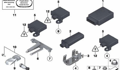 Clip d'extension OEM 3620677488 pour BMW E82, E88, E90, E91, E92, E93, F07, F01, F02, F04. BMW d'origine.
