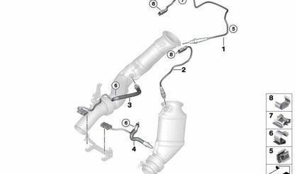 Lambda OEM 117878487 pour BMW F87, F80, F82, F83. BMW d'origine.