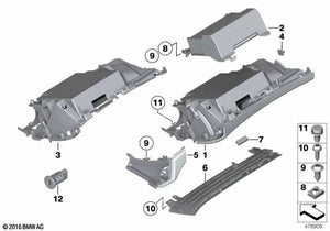 Guantera color Canberrabeige OEM 51169188676 para BMW Z4 E89 (2008-2016). Original BMW.