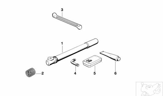 OEM mounting lever 71111237871 for BMW Motorrad R50, R60, R75. Original BMW Motorrad.