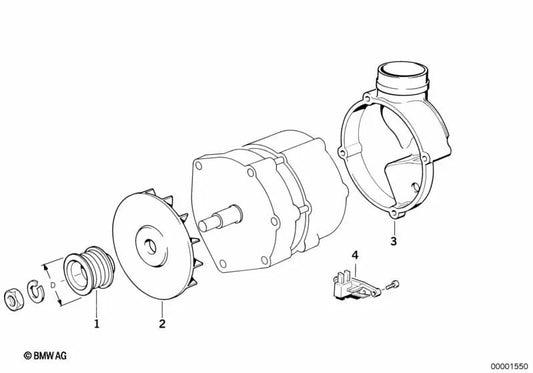 Ansaugstutzen pour la série BMW 5 E34 (OEM 12311730596). BMW d'origine