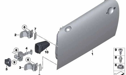 Junta de tope de puerta delantera OEM 51217127229 para MINI R50, R53. Original MINI.