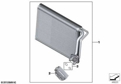 O -BMW Conjunto para BMW Series 1 F20, F21, Série 2 F22, F23, F87, Série 3 F30, F31, F34, F35, F80, Série 4 F32, F33, F36, F82, F83 (OEM 64119237642). BMW original