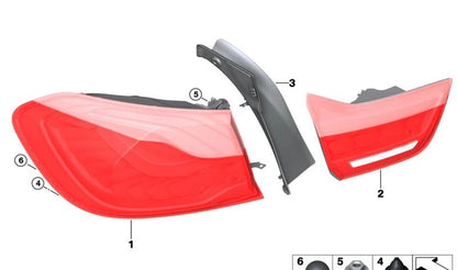 Tapa canaleta agua izquierda OEM 51498072903 para BMW F82 M4 CS y M4 GTS. Original BMW.