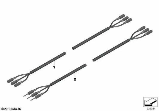 FBAS -Kabel für BMW Serie 1 F20, F21, F52, Serie 5 F07, F10, F11, F18, Serie 6 F06, F12, F13, Serie 7 F01, F02, F04, X1 F48, U11, X3 F25, X5 F15, F85 , X6 f16, f86 (OEM 61119278873). Original BMW.