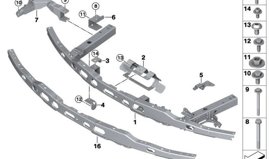 Support for BMW I01, I01N (OEM 51747330158). Genuine BMW