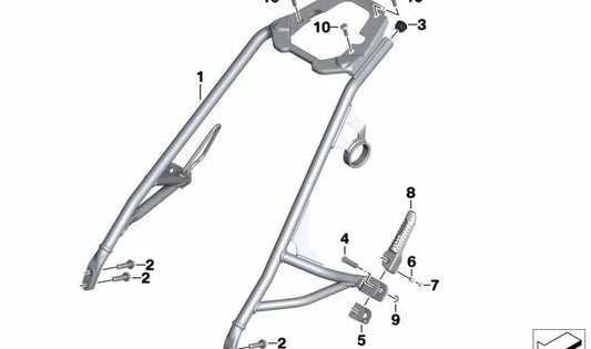 OM 46518537723 Tampa do orifício para BMW Motorrad R Ninenet, r nove puro, rin scrambler, Rine Racer, r ninenet urban g/s. BMW Motorrad original.