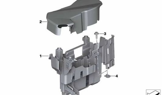 Tapa de control electrónico OEM 12908648221 para BMW G30, G30N, G31, G31N, G38, G38N, G32, G32N, G11, G12, G14, G15, G16. Original BMW.