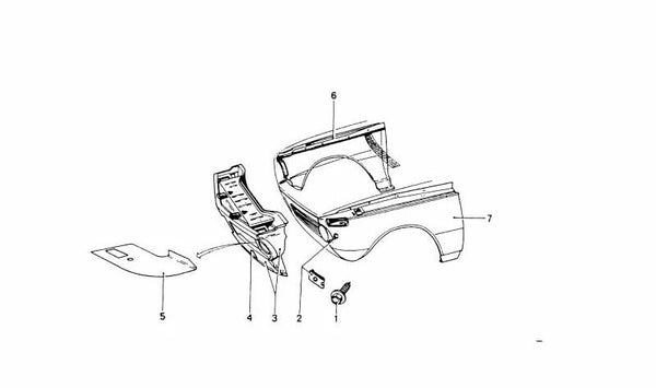 Panel frontal OEM 41331828984 para BMW (Modelos compatibles: E36). Original BMW.