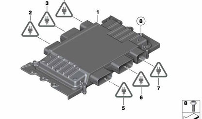 OEM housing connector 12527578538 for BMW E82, E88, E90, E91, E92, E93, F07, F10, F11, F18, F12, F13, F01, F02, E84, F25, E70, E71. Original BMW.