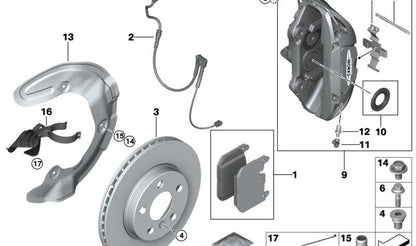 Rechte Kotflügel für BMW 1 F40 -Serie, Serie 2 F44, X1 F48N, X2 F39 (OEM 34106877548). Original BMW