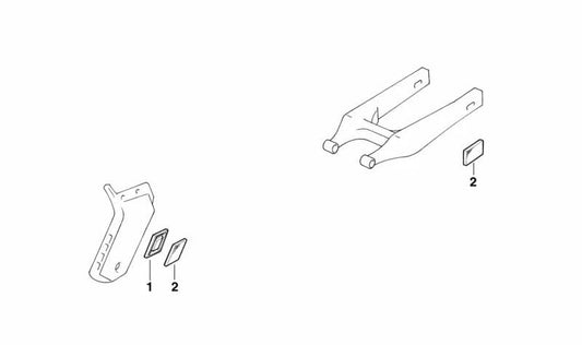 Soporte izquierdo OEM 63142306349 para motos BMW F 650, R 1100 RT, R 1150 RS... y más. Original BMW Motorrad.