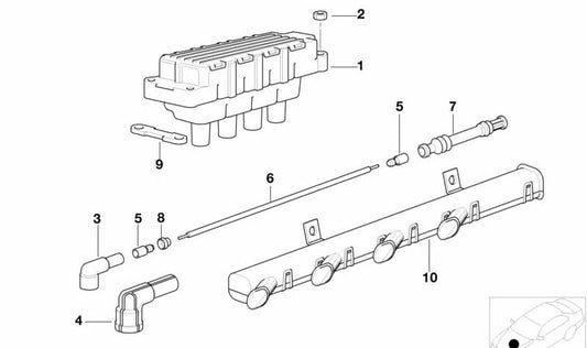 OEM -Schutzabdeckung 12131720911 für BMW E34, E32, Z1. Original BMW.