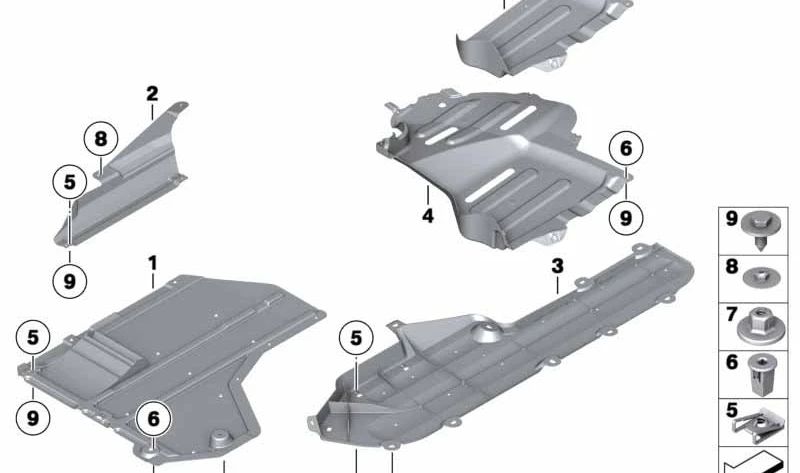 Lower Trim Support for BMW Z4 E89 (OEM 51717289380). Original BMW