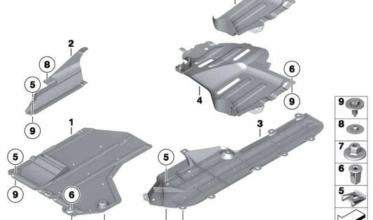 Lower Trim Support for BMW Z4 E89 (OEM 51717289380). Original BMW