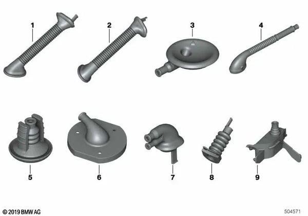 Boquilla OEM 61138363736 para BMW F40 116d, 118d, 118i. Original BMW.