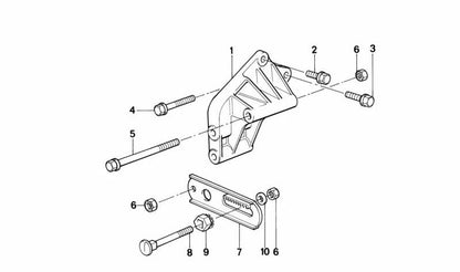 Tornillo hexagonal OEM 12311716014 para BMW E21, E30, E12, E28, E34, Z1. Original BMW.