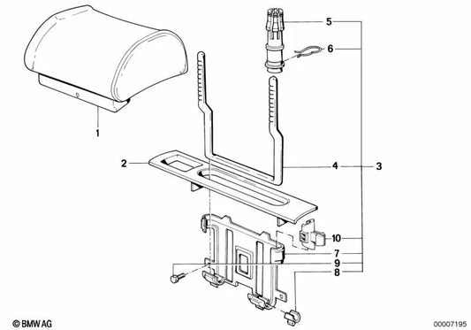 Left wing for BMW 7 Series E32 (OEM 52208141973). Original BMW