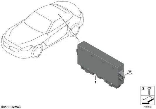 Convertible roof module for BMW Z4 G29 (OEM 61355A81917). Original BMW