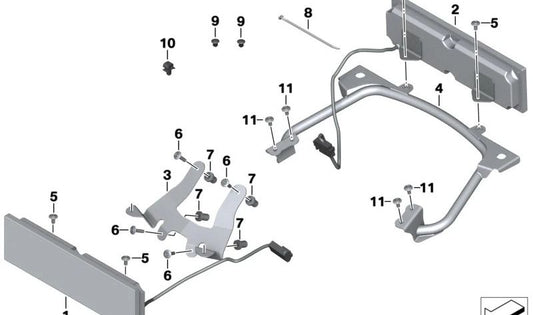 Piloto trasero OEM 63207723061 para motos BMW F800GT, R1200RT, R1250RT... y más. Original BMW Motorrad.